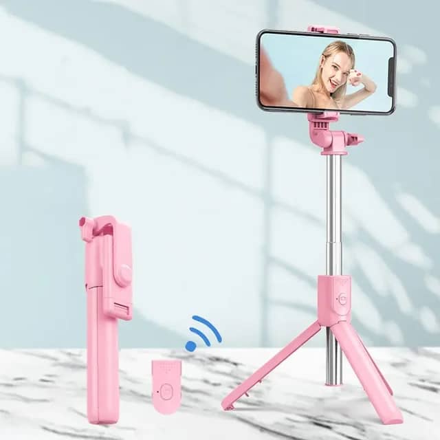 Selfie Stick Bluetooth Ligero Extensible Selfie Compact Sticks ES